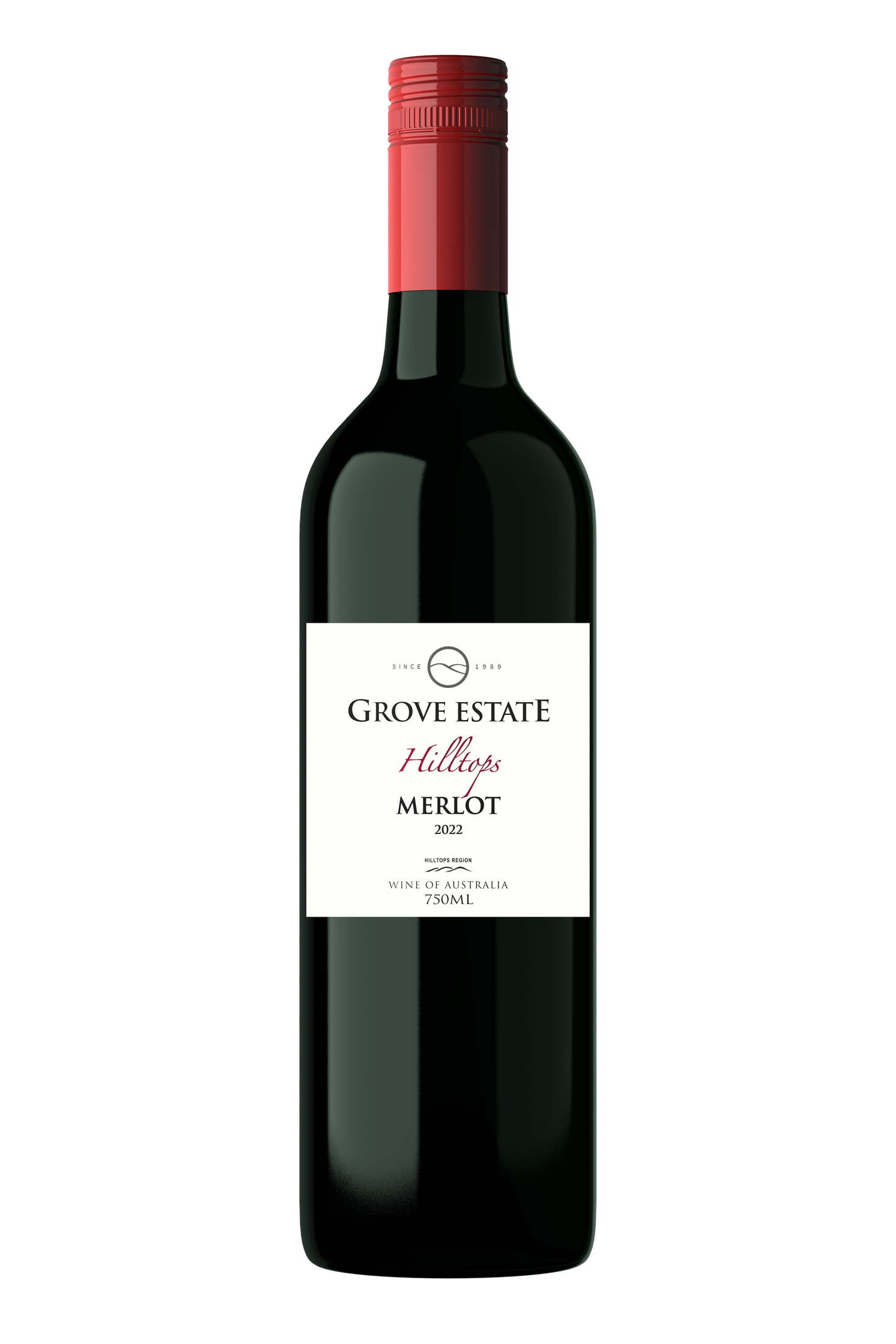 Grove Estate, Hilltops, Merlot 2022