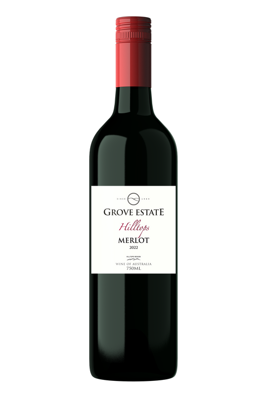 Grove Estate, Hilltops, Merlot 2022