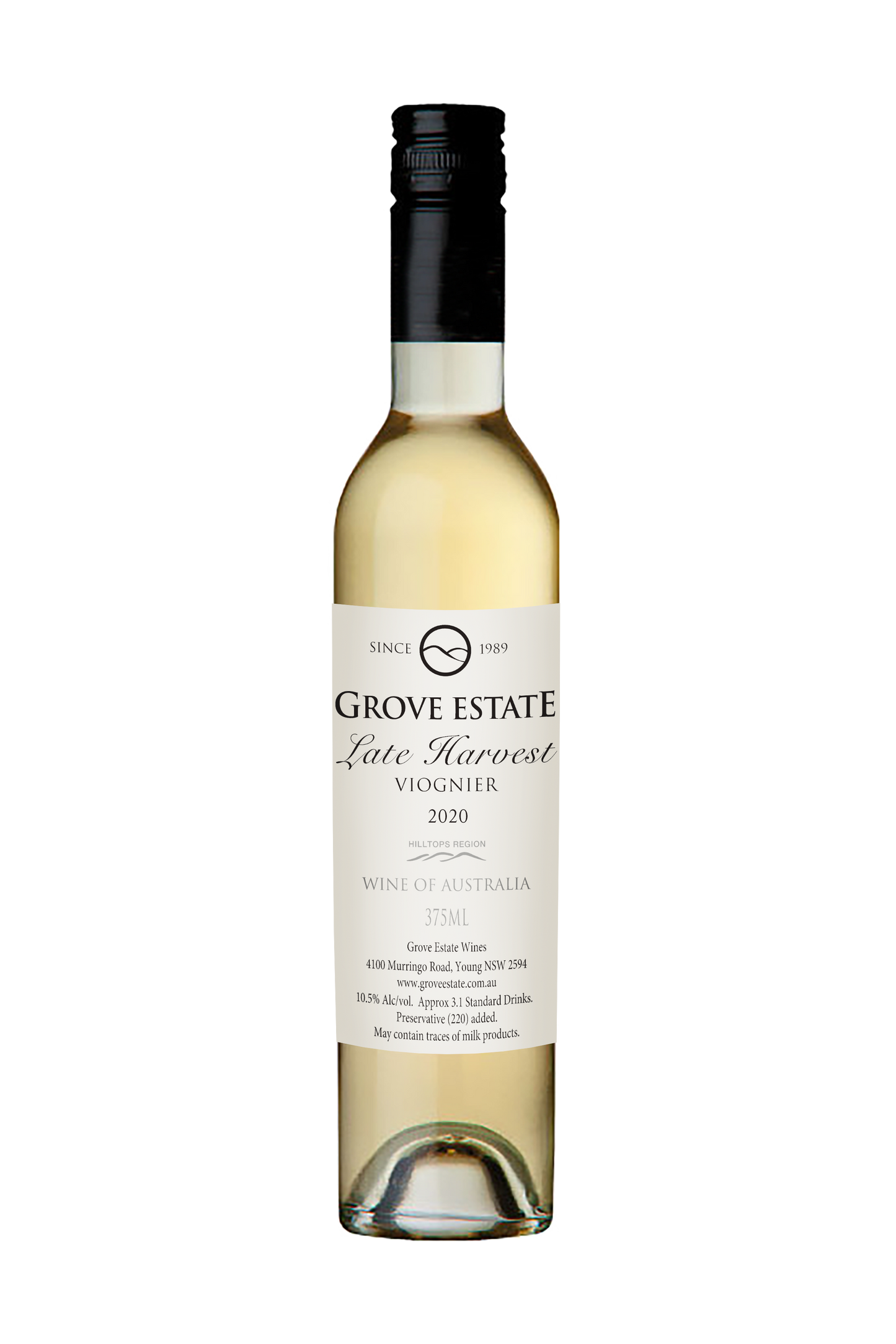 Grove Estate, Late Harvest, Viognier 2020 (375ml)