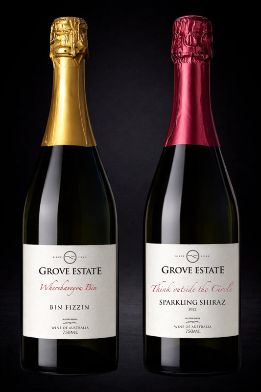 Sparkling Special “Wherehaveyou Bin” Bin Fizzin (3 Bottles) and “Think Outside the Circle” Sparkling Shiraz (3 Bottles)